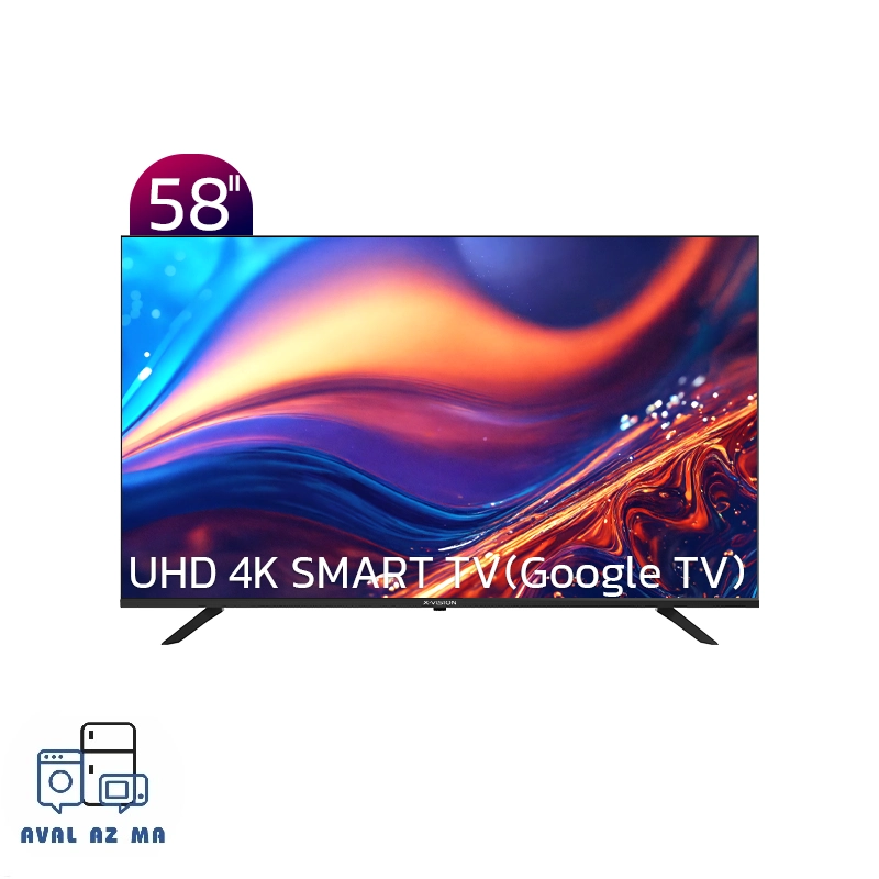 تلویزیون UHD 4K هوشمند ایکس ویژن مدل XCU705 سایز 58 اینچ